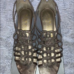 Glitter Gold High Heel Sandal